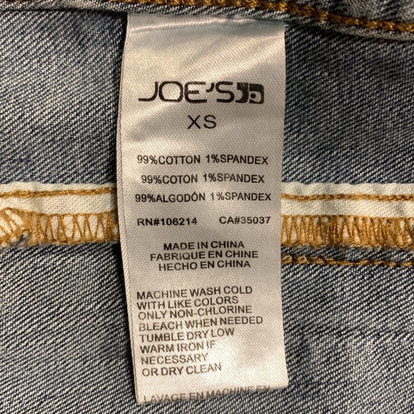 JOE’S Denim Jean Women’s jacket Sz XS - Picture 11 of 11